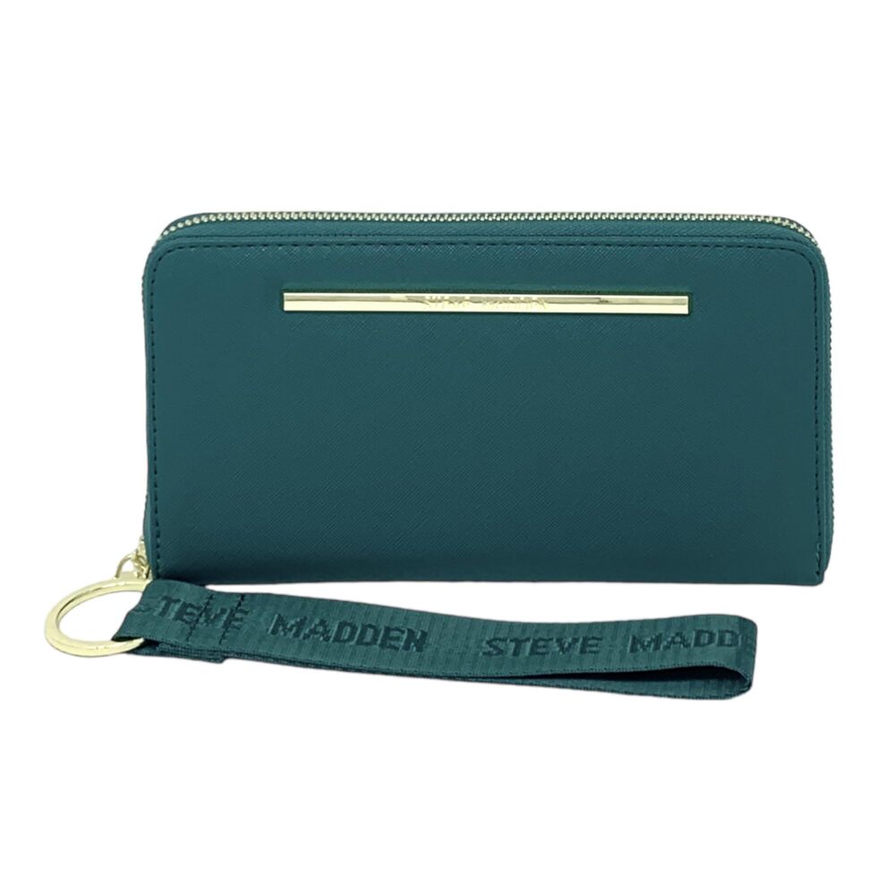 2804 Bzip-Web Zip Around Wallet Wristlet Evergreen